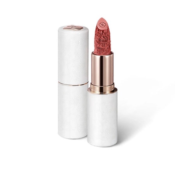 Florasis Blooming Rouge Floral Dewy In-Porcelain Lipstick M304 Peach Petals